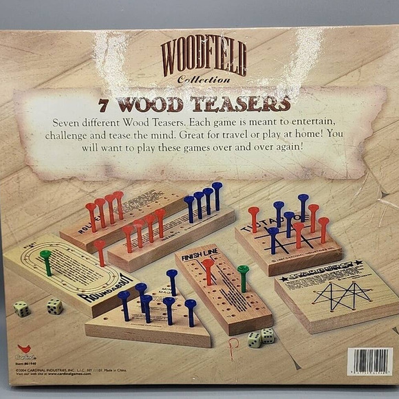 Wood Teasers Games Rollout Insanity Mind Magic Etc 7 Games Cardinal Industries - Picture 5 of 10